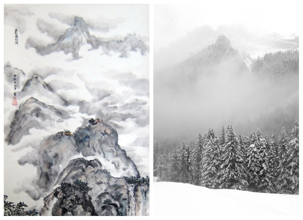 Cergnement comme une penture chinoise